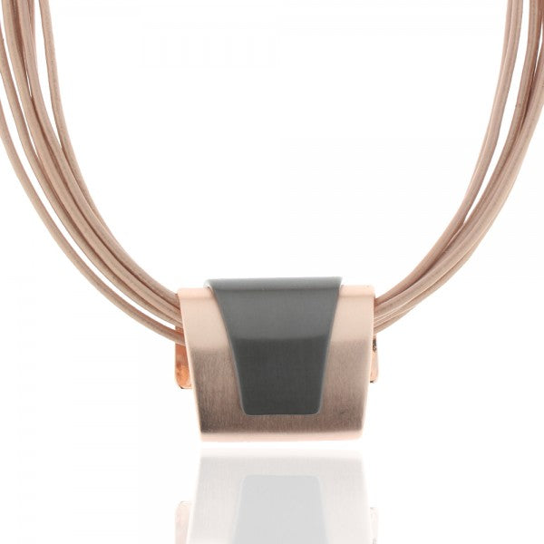 Schmuckset Cuir & Métal (Leder & Metall – schlicht & edel)
