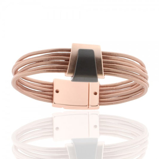 Schmuckset Cuir & Métal (Leder & Metall – schlicht & edel)